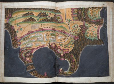 A Plan or View of Muscat by Pedro Barretto de Resende