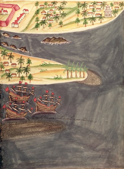 Exploration map of Surat, in the Gujarat district of India, illustration from 