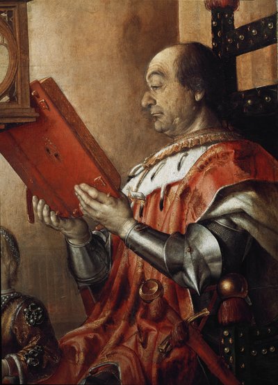 Double Portrait of Frederic III de Montefeltro by Pedro Berruguete