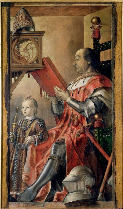 Double Portrait of Federico da Montefeltro by Pedro Berruguete