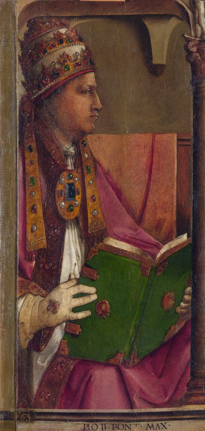 Pope Pius II by Pedro Berruguete (1450-1503) by Pedro Berruguete