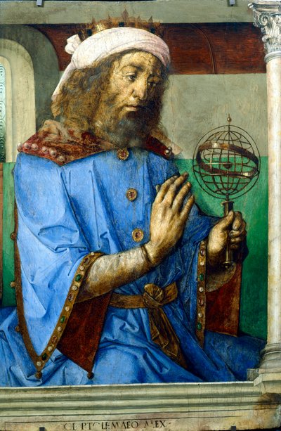 Ptolemy, Alexandrian Greek astronomer and geographer, late 15th century by Pedro Berruguete