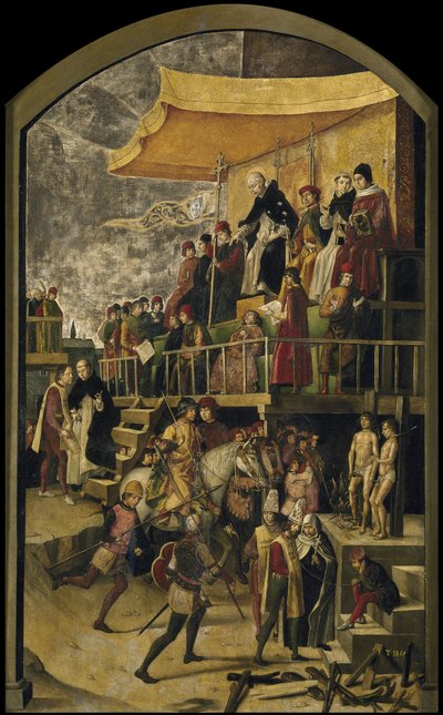 Saint Dominic Presides over an Auto da Fe by Pedro Berruguete
