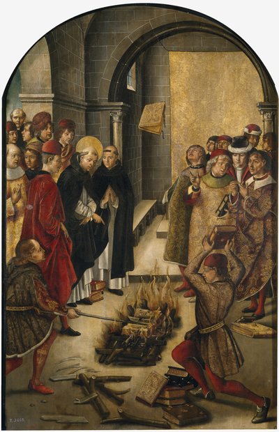 The Disputation between Saint Dominic and the Albigensians by Pedro Berruguete