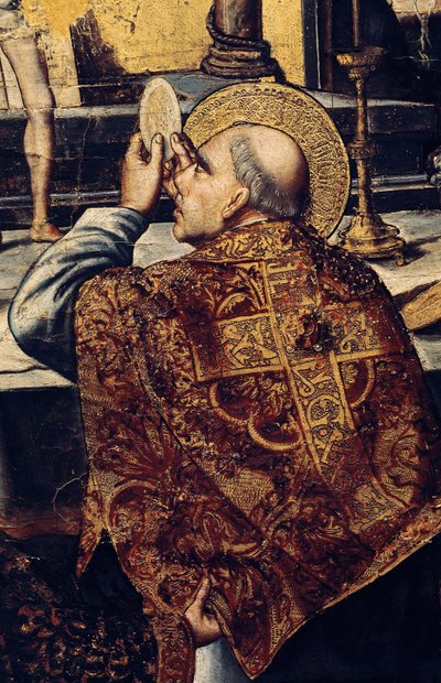 The Eucharist (detail) by Pedro Berruguete