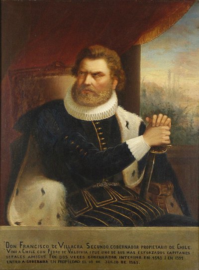 Portrait of Francisco de Villagra, 1873 by Pedro León Carmona