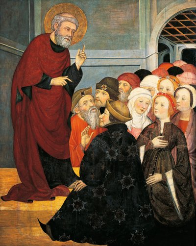 St Peter Preaching, by Pedro Serra by Pedro Serra