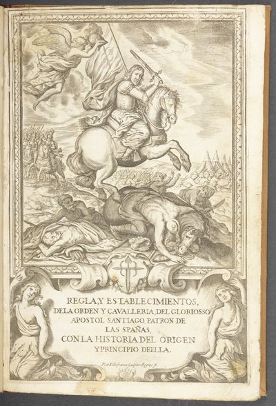 Saint James on Horseback, from La Regla y Establecimientios de la Cavalleria de Santiago by Pedro de Villafranca