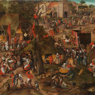 A Flemish Kermis with a Performance of the Farce 