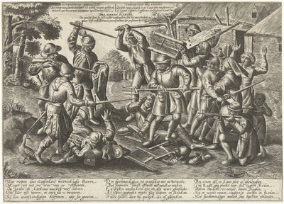 Battle Between Farmers and Soldiers by Peeter Baltens