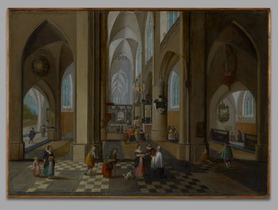 Interior of a Gothic Church by Peeter Neeffs the Elder