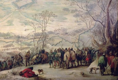 Troops at the Siege of Aire Sur La Lys by Peeter Snayers