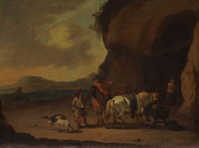 Horsemen Halted on a Mountain Pass by Peeter or Pieter Bout