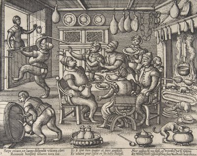 The Fat Kitchen, from the series Monkeys by Peeter van der Borcht