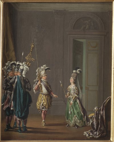 King Gustav III of Sweden and Ulrika Eleonora von Fersen by Pehr Hillestroem by Pehr Hilleström