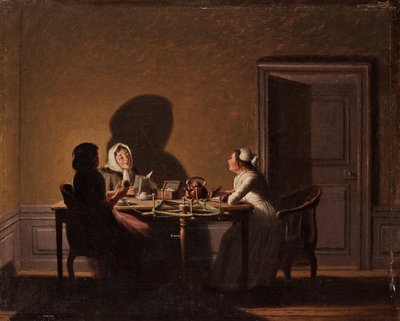 Reading by Candlelight by Pehr Hillestroem by Pehr Hilleström
