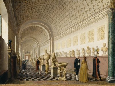 The Inner Gallery of the Royal Museum at the Royal Palace, Stockholm, 1796 by Pehr Hilleström