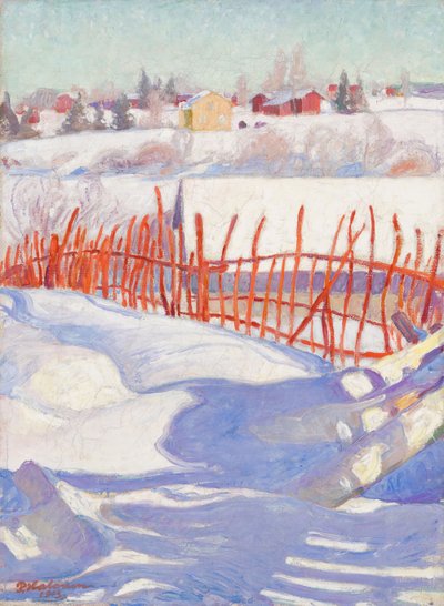 Village in Winter by Pekka Halonen