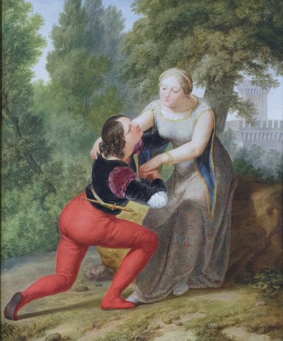 Orombello and Beatrice di Tenda in the Castle of Binasco by Pelagio Palagi