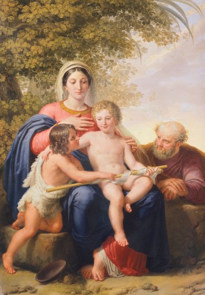 The Holy Family with St John the Baptist by Pelagio Palagi