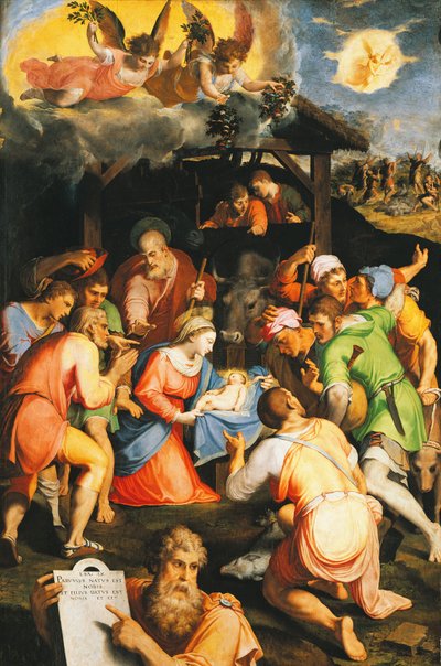 Adoration of the Shepherds by Pellegrino Tibaldi