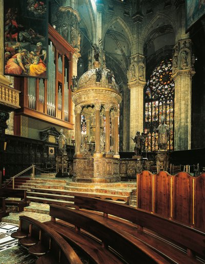 Milan Cathedral, Presbytery with tabernacle by Pellegrino Tibaldi