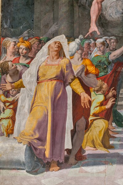 The Announcement of the Coming of the Baptist, Poggi Chapel by Pellegrino Tibaldi
