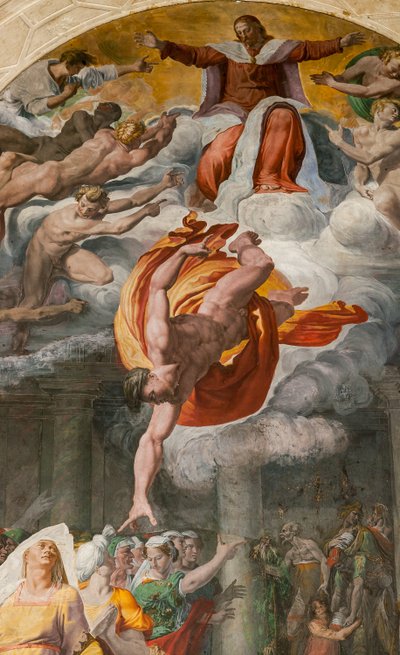 The Announcement of the Coming of the Baptist, Poggi Chapel by Pellegrino Tibaldi