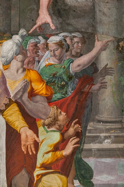 The Announcement of the coming of the Baptist, Poggi Chapel by Pellegrino Tibaldi