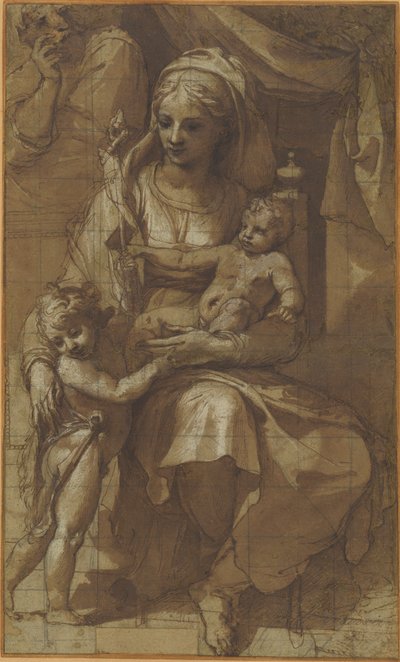 The Holy Family with the Infant John the Baptist by Pellegrino Tibaldi