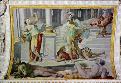 Ulysses and Circe, circa 1550 (fresco) by Pellegrino Tibaldi