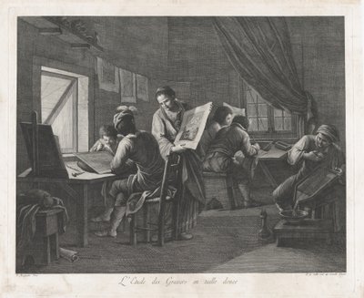 The Printmaking Workshop, 1750-1800 by Pellegrino dal Colle