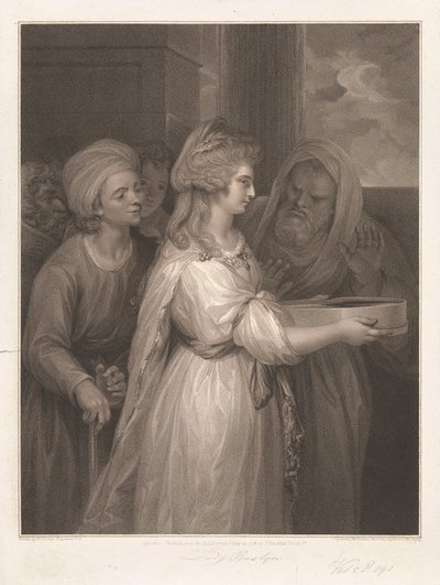 Mrs Seaforth as Tuccia - The Vestal Virgin by Peltro W. Tomkins