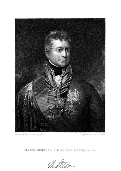 Sir Thomas Picton, British soldier, 19th century by Peltro William Tomkins