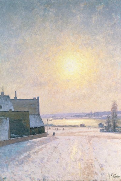 Sun and Snow, Scene from Stockholm by Per Ekstrom