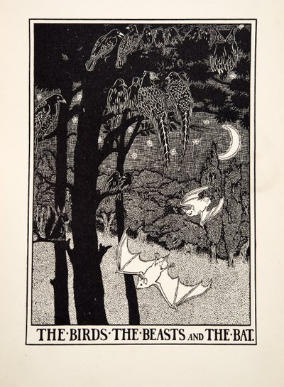 The Birds, the Beasts and the Bat, from A Hundred Fables of Aesop, pub. 1903 by Percy J. Billingshurst