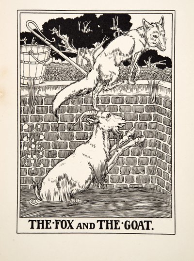 The Fox and the Goat, from A Hundred Fables of Aesop by Percy J. Billingshurst