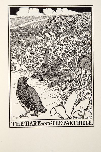 The Hare and The Partridge, from Fontaine Fables by Percy J. Billingshurst