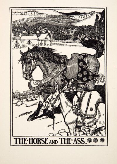 The Horse and the Ass, from A Hundred Fables of Aesop by Percy J. Billingshurst
