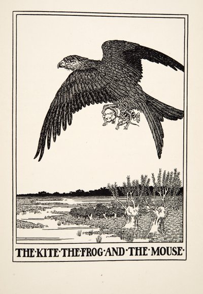 The Kite, the Frog and the Mouse, from A Hundred Fables of Aesop, pub.1903 by Percy J. Billingshurst