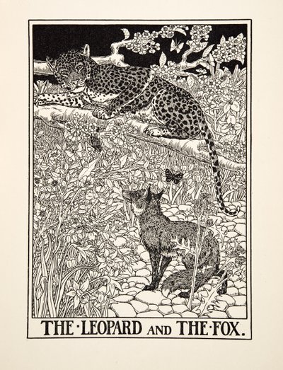 The Leopard and the Fox, from A Hundred Fables of Aesop by Percy J. Billingshurst