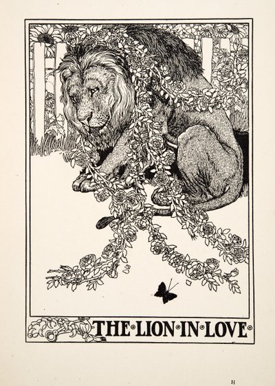 The Lion in Love, from A Hundred Fables of Aesop by Percy J. Billingshurst