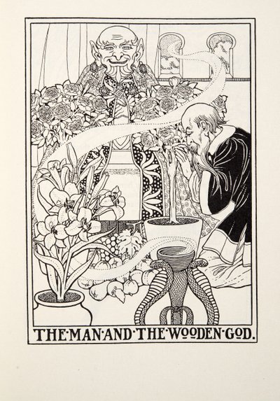 The Man and the Wooden God, from Fontaine Fables by Percy J. Billingshurst