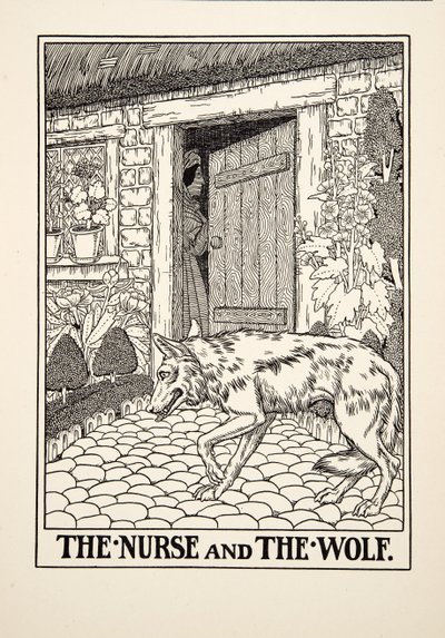 The Nurse and the Wolf, from A Hundred Fables of Aesop by Percy J. Billingshurst