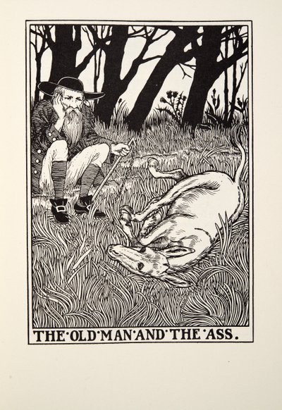 The Old Man and the Ass, from Fontaine Fables by Percy J. Billingshurst