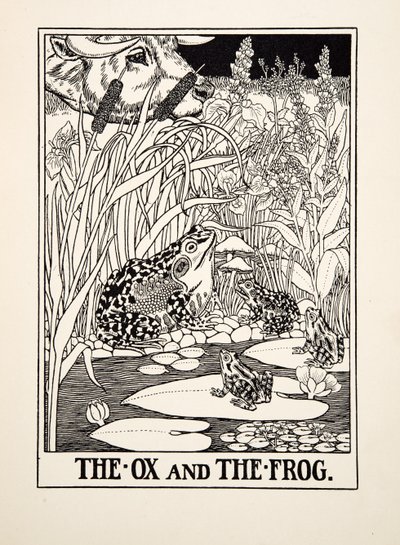 The Ox and the Frog, from A Hundred Fables of Aesop by Percy J. Billingshurst