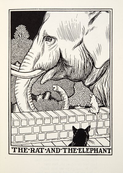 The Rat and the Elephant, from Fontaine Fables by Percy J. Billingshurst