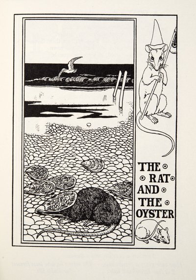 The Rat and the Oyster, from Fontaine Fables by Percy J. Billingshurst