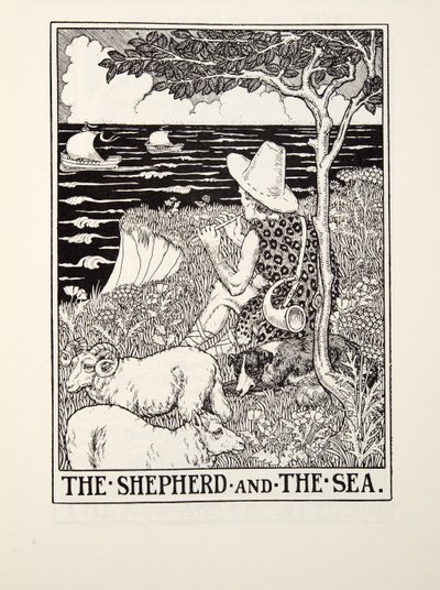 The Shepherd and The Sea, from Fontaine Fables by Percy J. Billingshurst