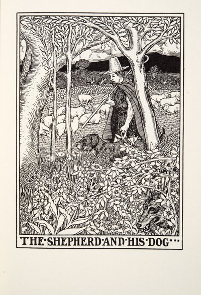 The Shepherd and his Dog, from Fontaine Fables by Percy J. Billingshurst
